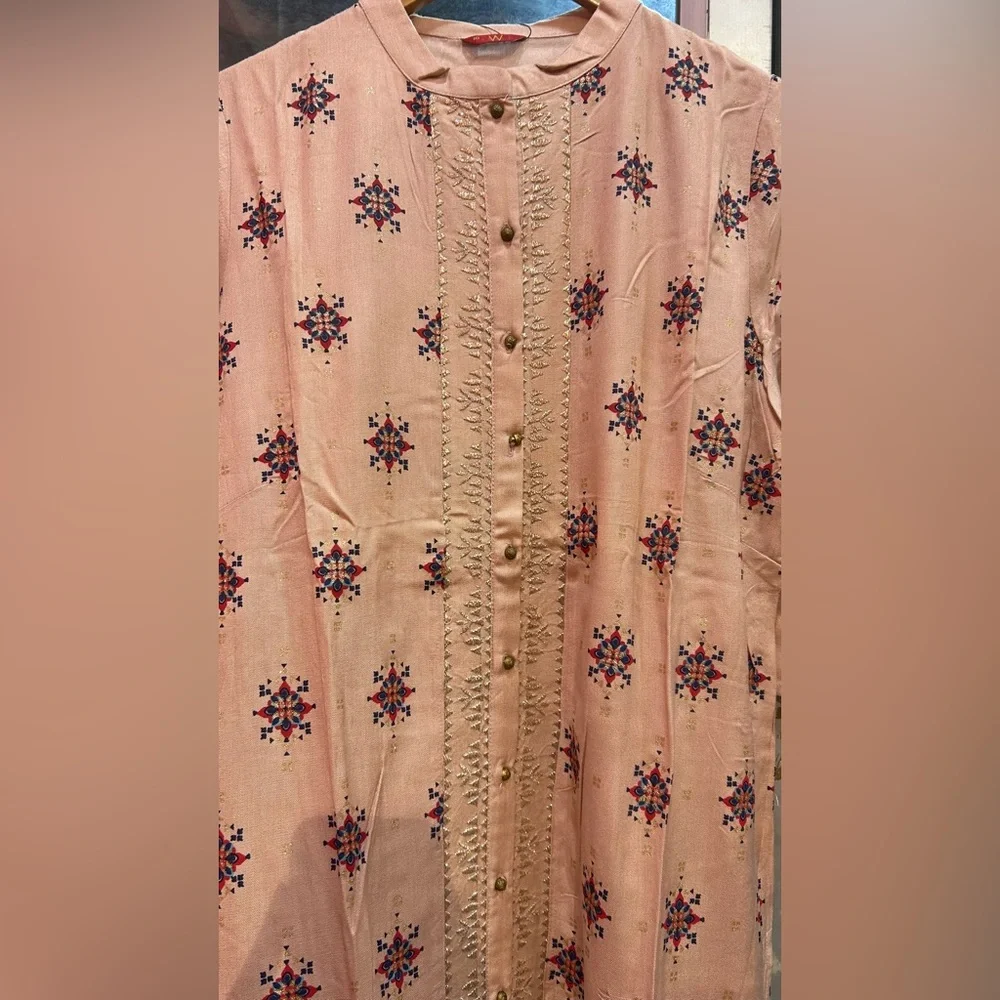 Cotton kurti with plazo - Picture 3 of 3